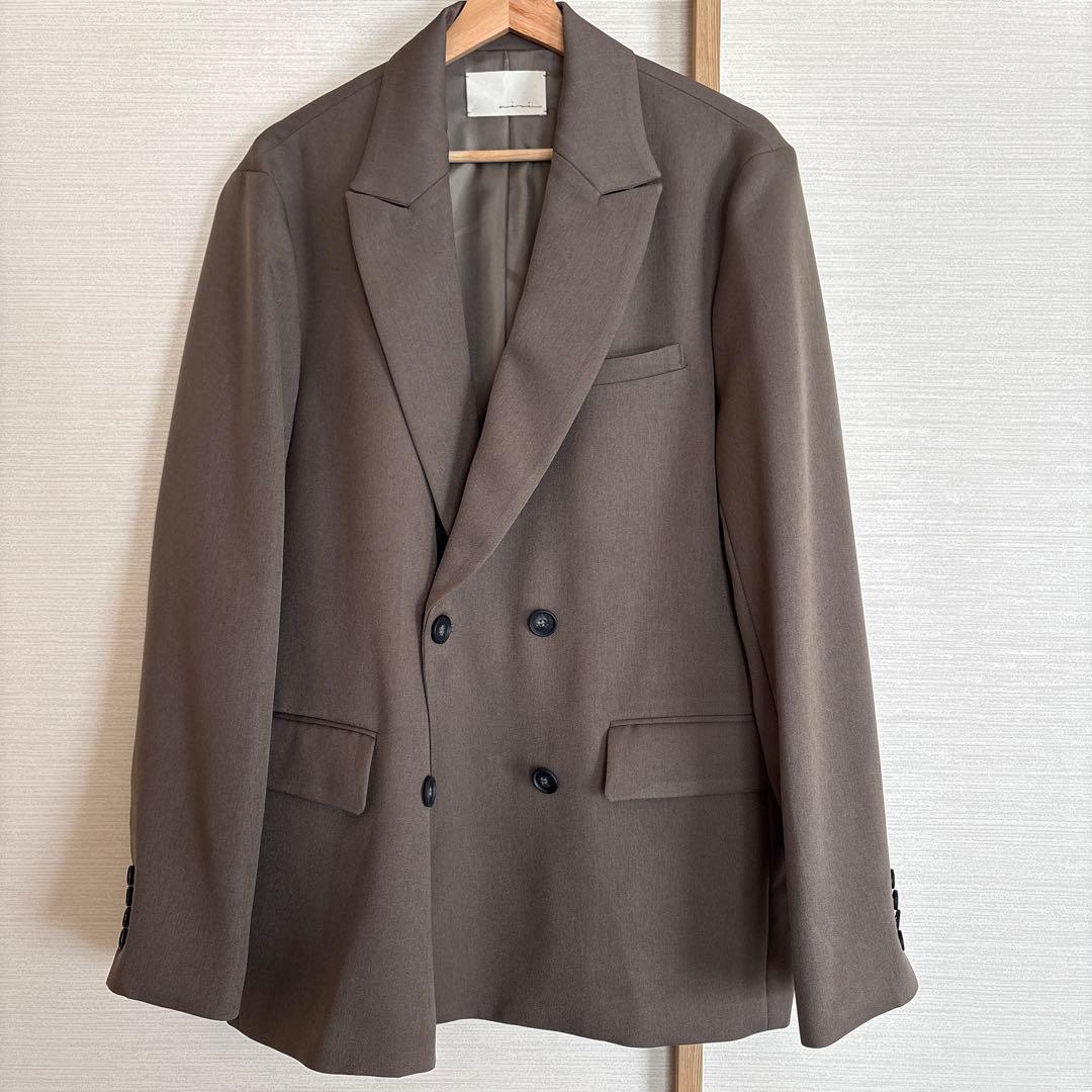 ジャケット・アウター aere over double jacket khaki brown 38