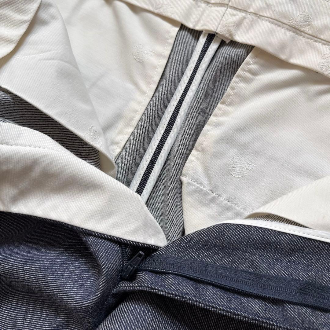 【極美品】ガブリエレ パジーニ ウールツイル サルエルスラックス ネイビー