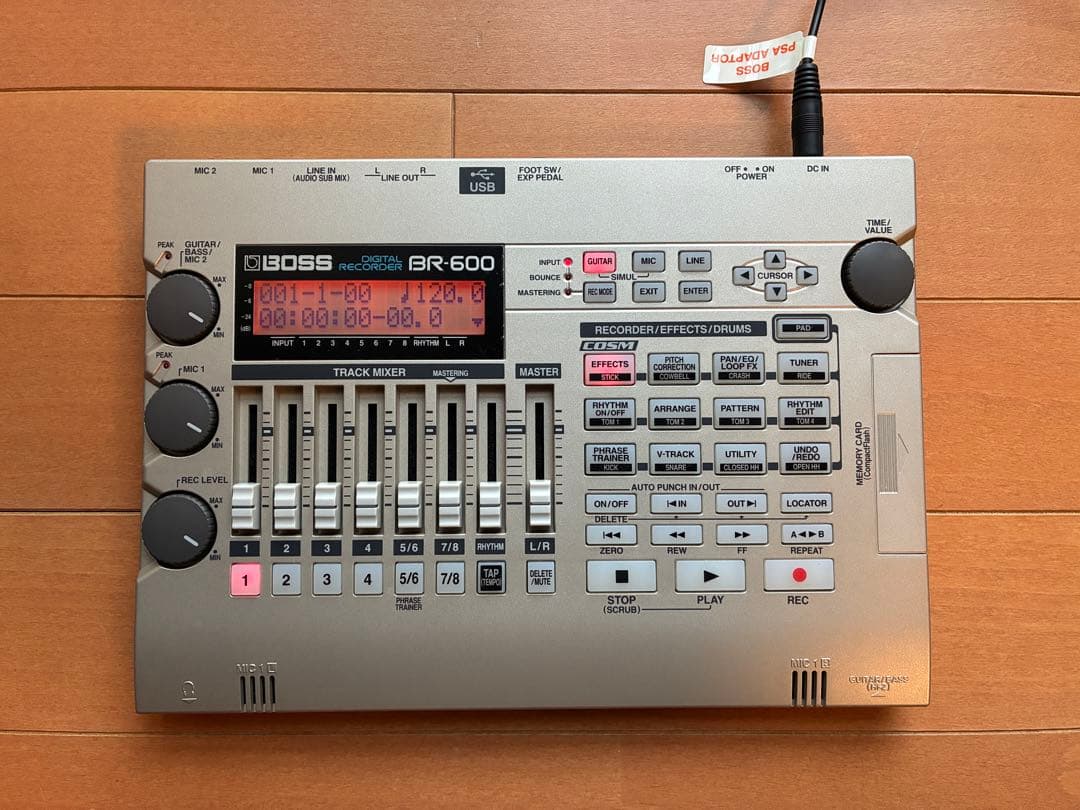 BOSS BR-600 ACアダプター　コンパクトフラッシュ✖️4枚付