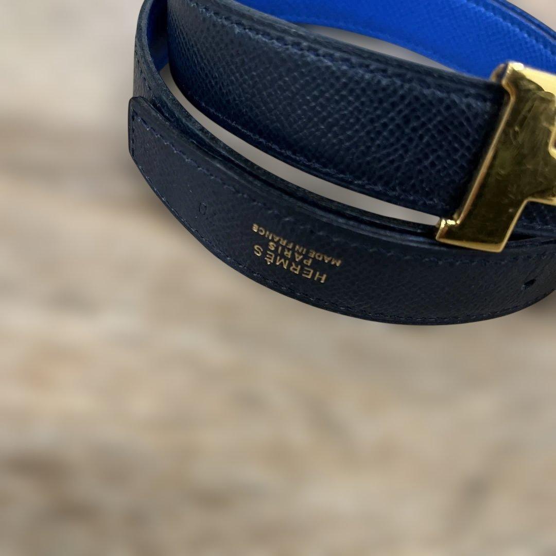 HERMES エルメス　ミニコンスタンスリバーシブルベルト70 ゴールド