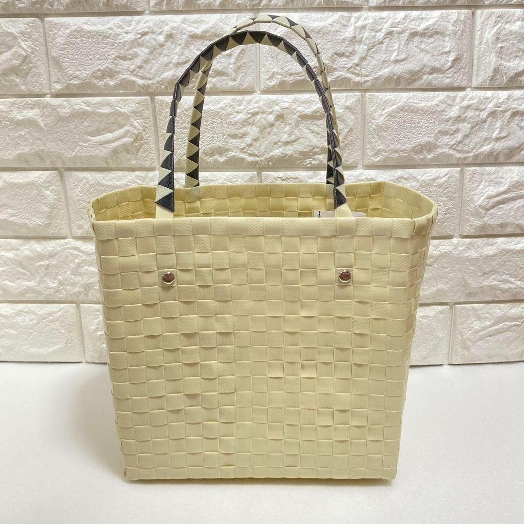 美品 MARNI マルニ FLOWER CAFE キャット バスケット トート