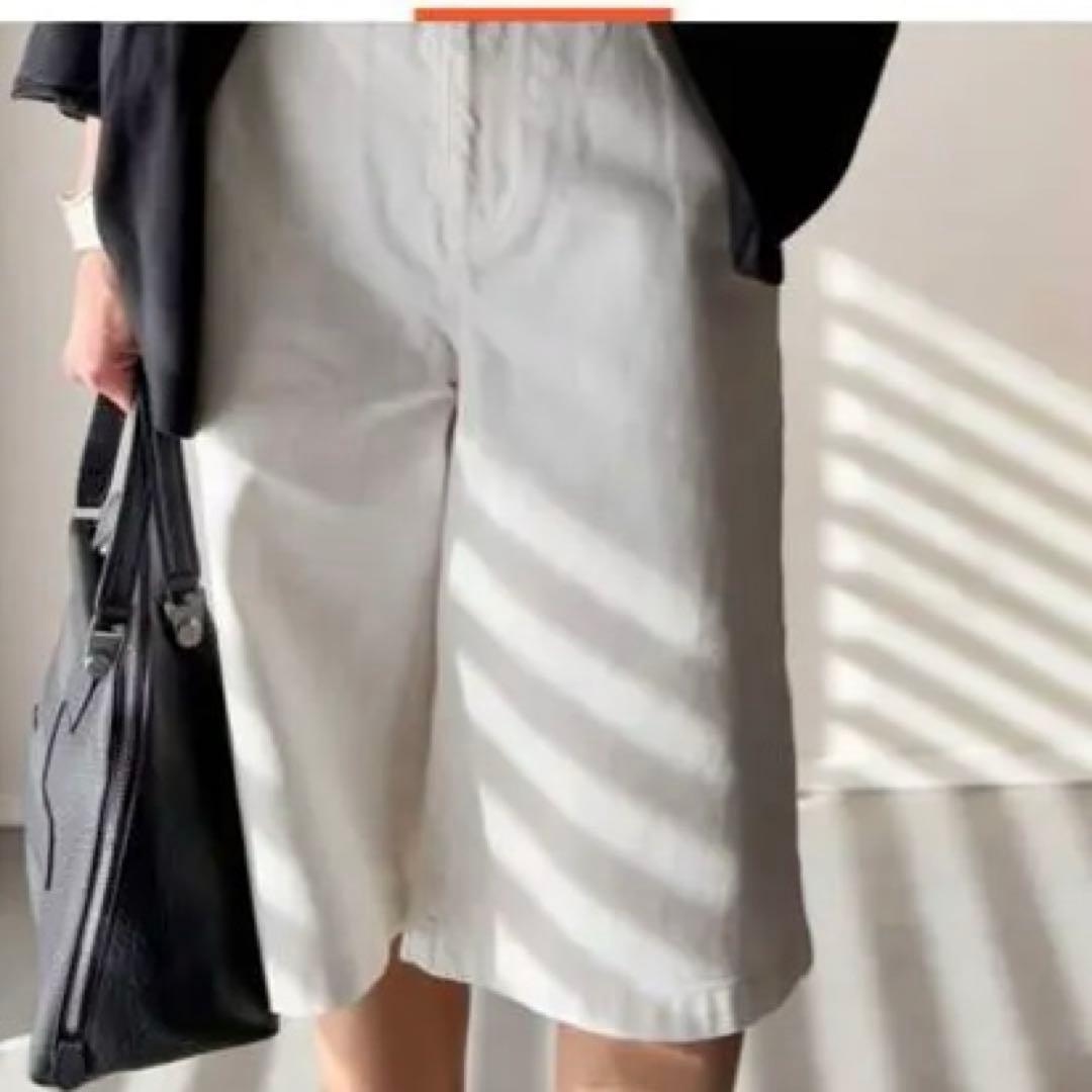 エディター坪田あさみさんショートパンツ Sホワイト