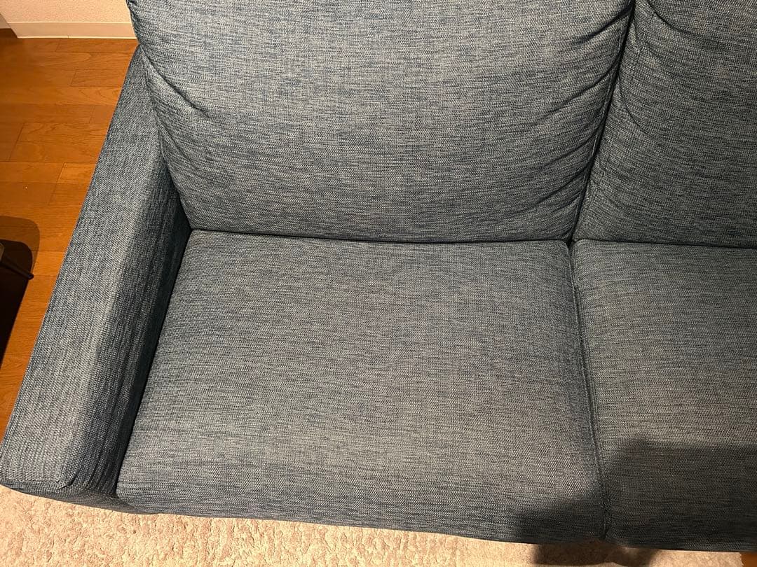 ニトリ　Nポケット　A7 3人掛けソファ　ターコイズブルー