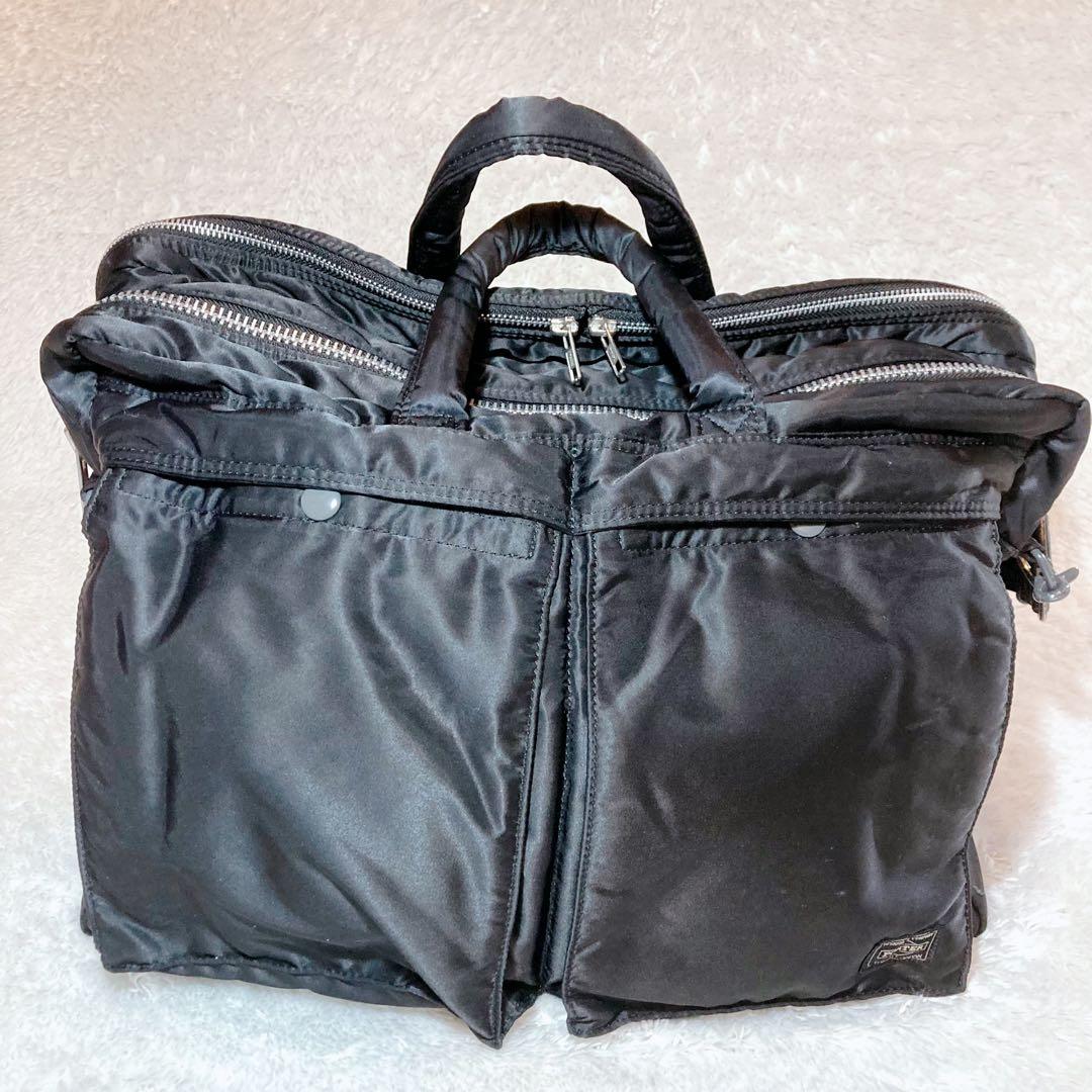 美品 PORTER TANKER 二層式 2way ショルダバッグ 大容量
