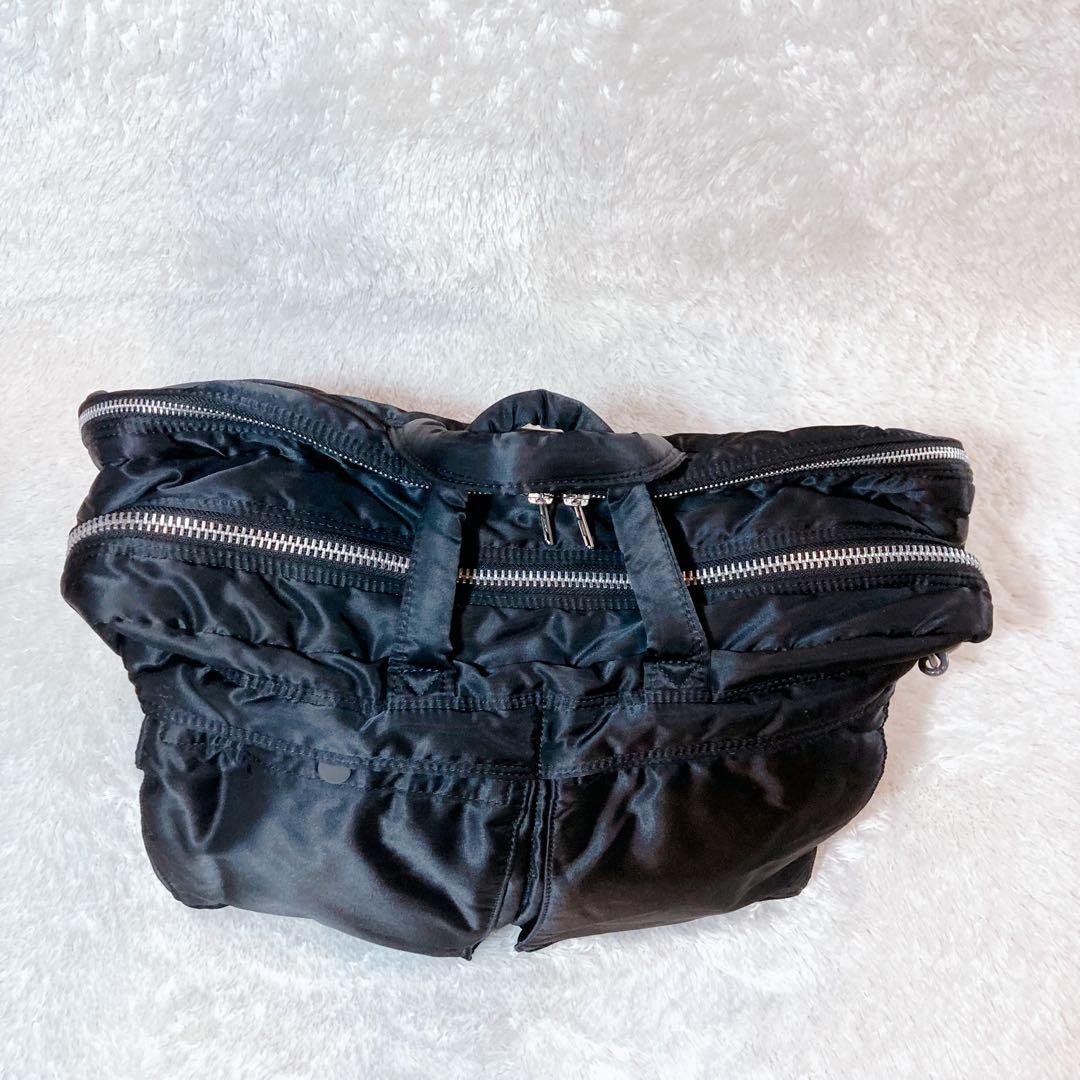 美品 PORTER TANKER 二層式 2way ショルダバッグ 大容量