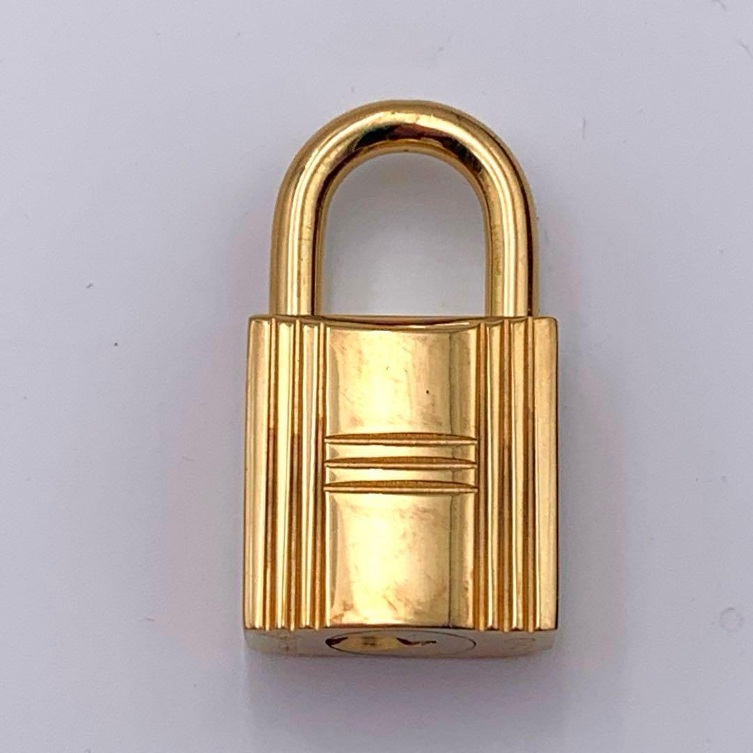 HERMES エルメス カデナ 50番 ゴールド 24Kメッキ 鍵付き 南京錠