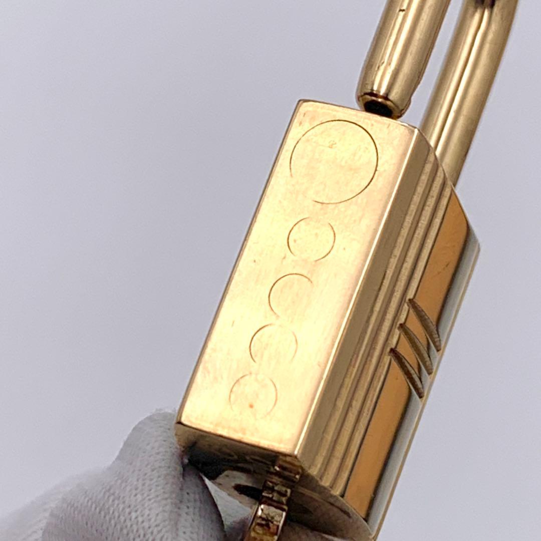 HERMES エルメス カデナ 50番 ゴールド 24Kメッキ 鍵付き 南京錠