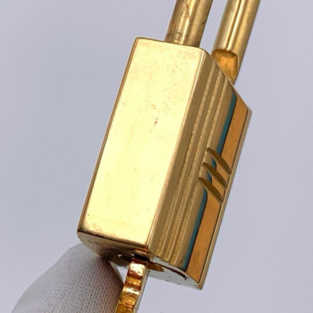 HERMES エルメス カデナ 50番 ゴールド 24Kメッキ 鍵付き 南京錠