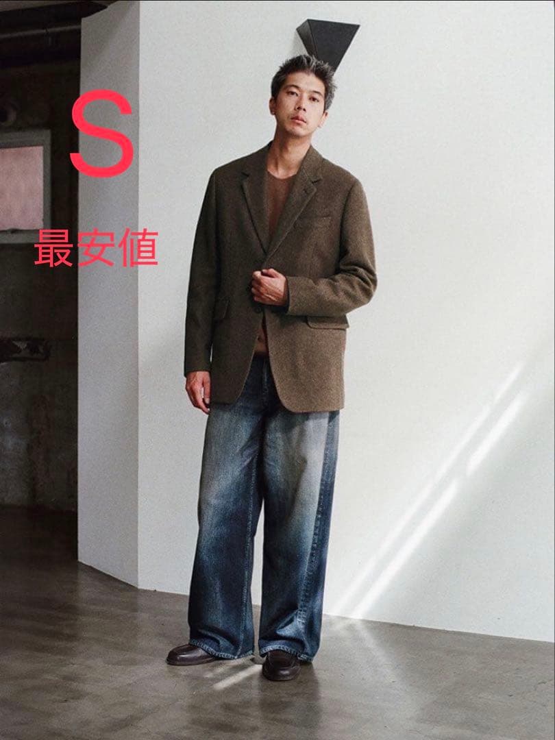 【LIDNM 】Alpaca Tweed Tailored Jacket