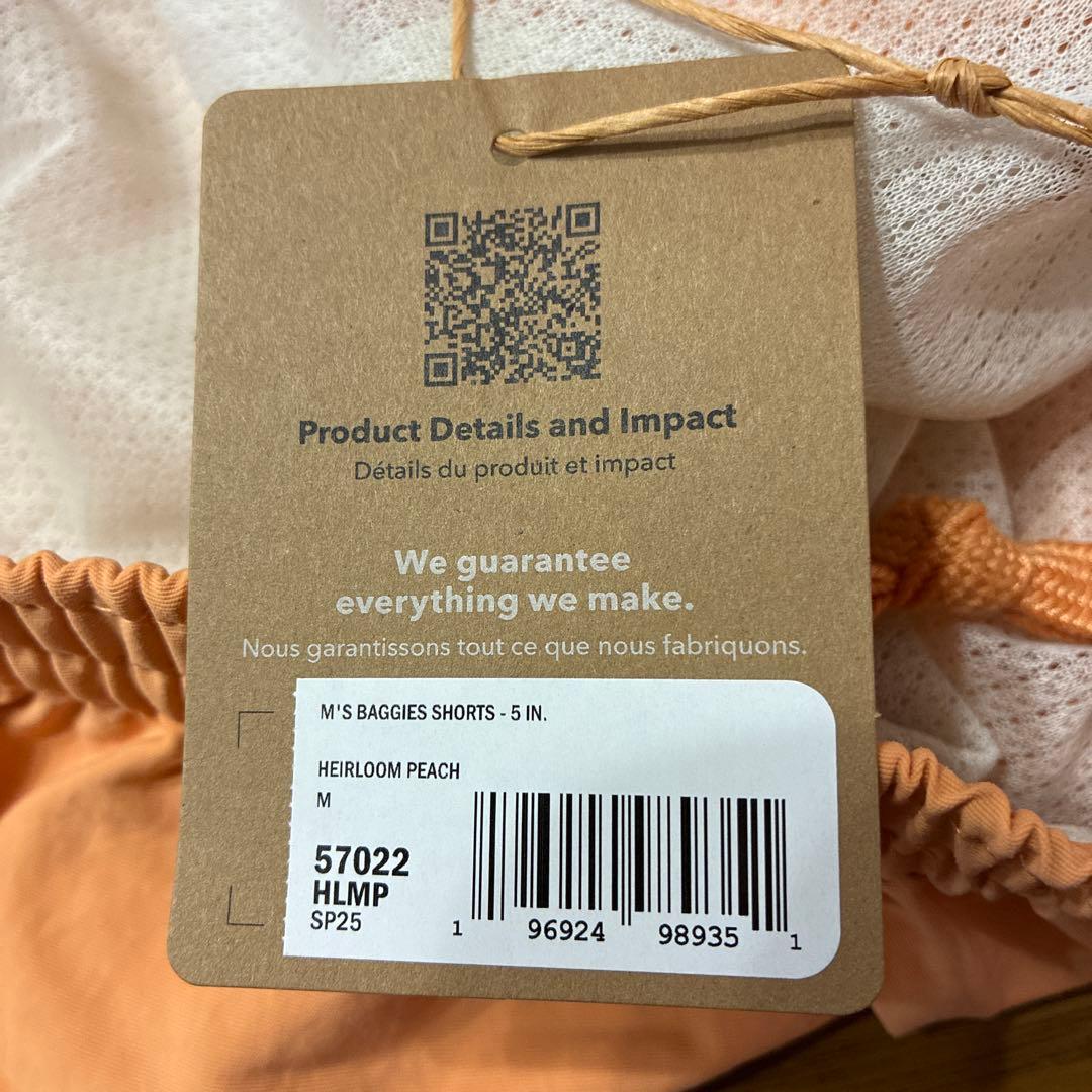 【最新25】パタゴニア メンズバギーズショーツ 5インチ M 正規品 オレンジ