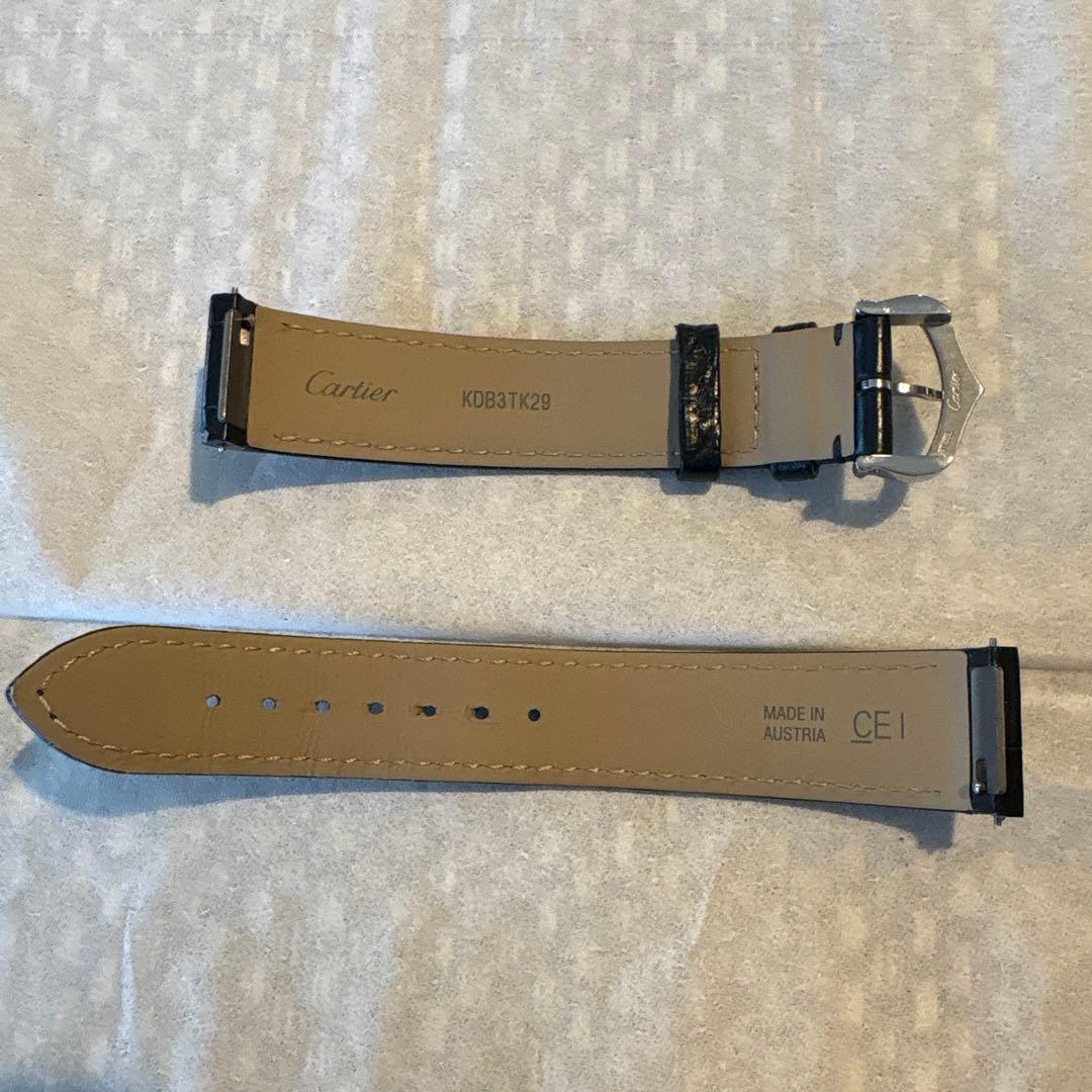 カルティエ サントス・デュモン LM 専用ワニ革バンド 尾錠付き
