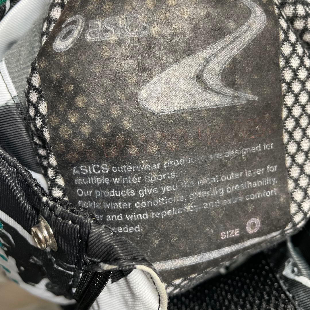 ASICS スキーウェア 黒/白　上下セット