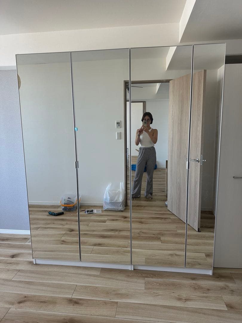 chocoさん専用送料込み★IKEA ミラー付きドレッサー　幅75cm