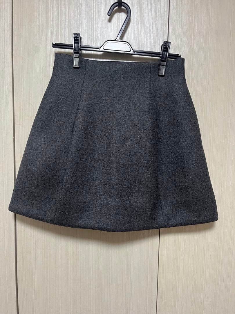 正規品　CLANE CONSTRUCTIVE MINISKIRT クラネ　グレー