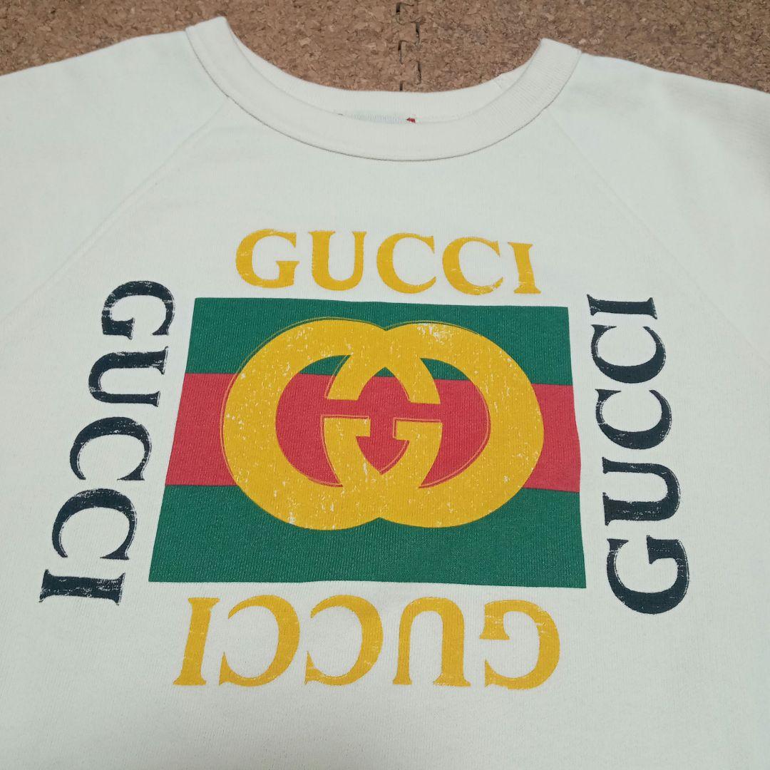 【GUCCI】 グッチ トレーナー ロゴスウェット 　サイズ10