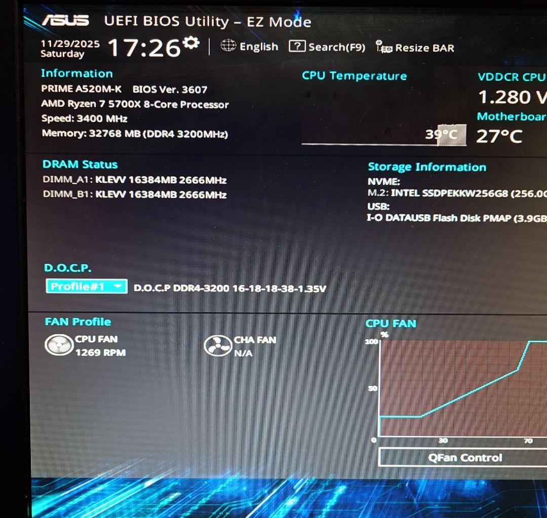 KLEVV BOLT X DDR4 16GB×2 32GB 3200 動作確認済