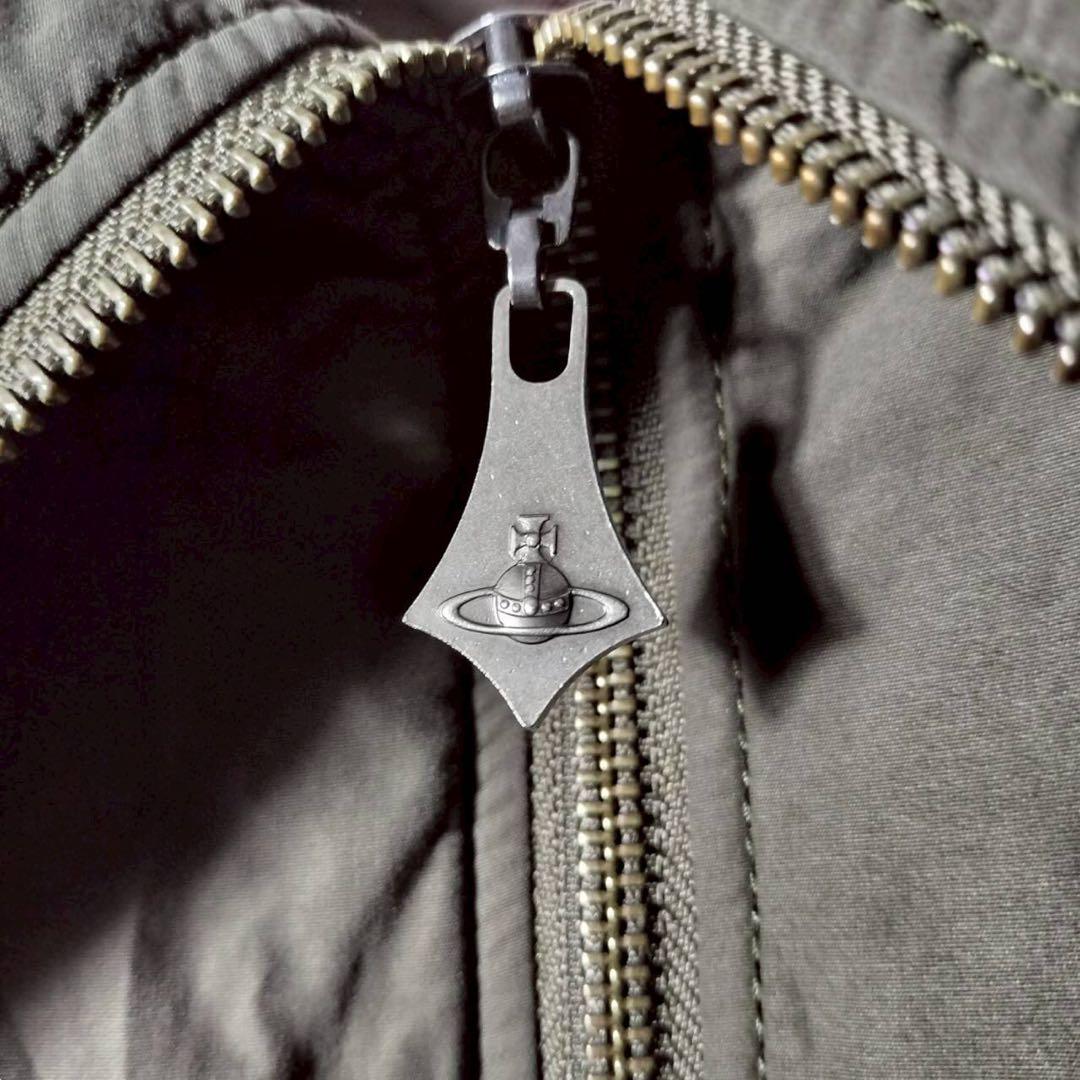 ヴィヴィアンウエストウッドレッドレーベル 短丈ブルゾン 中綿ジャケット ナイロン