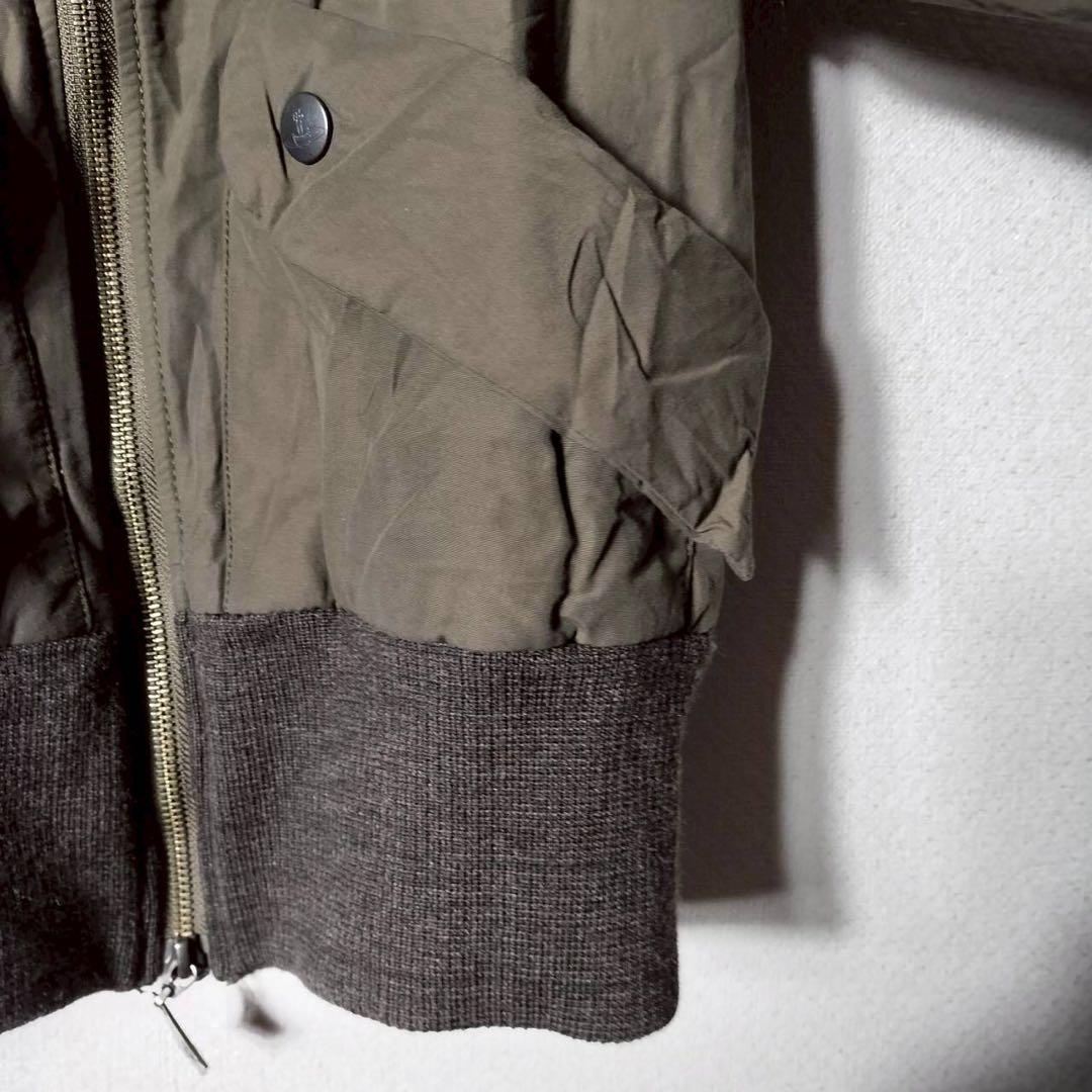 ヴィヴィアンウエストウッドレッドレーベル 短丈ブルゾン 中綿ジャケット ナイロン