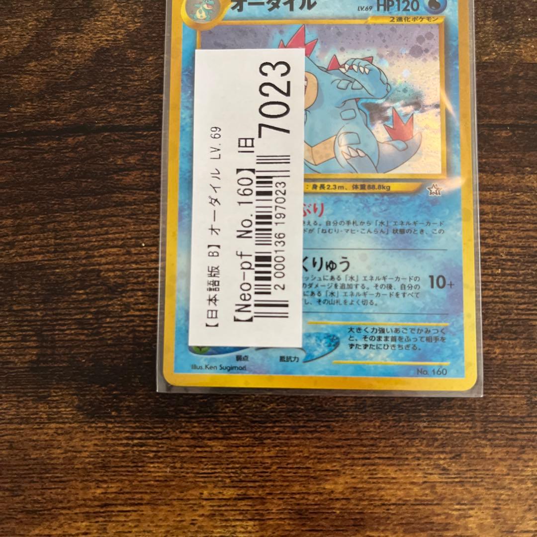 【旧裏】カード 金銀御三家　オーダイル バクフーン メガニウム 3枚セット