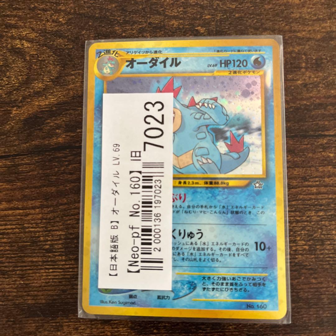 【旧裏】カード 金銀御三家　オーダイル バクフーン メガニウム 3枚セット