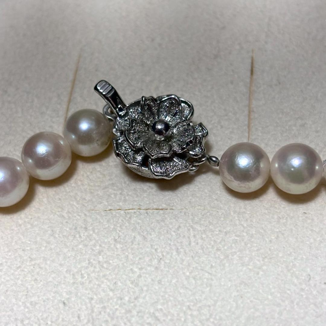 【テリ強】アコヤ真珠 パール ネックレス 38g 42.5cm 本真珠 あこや