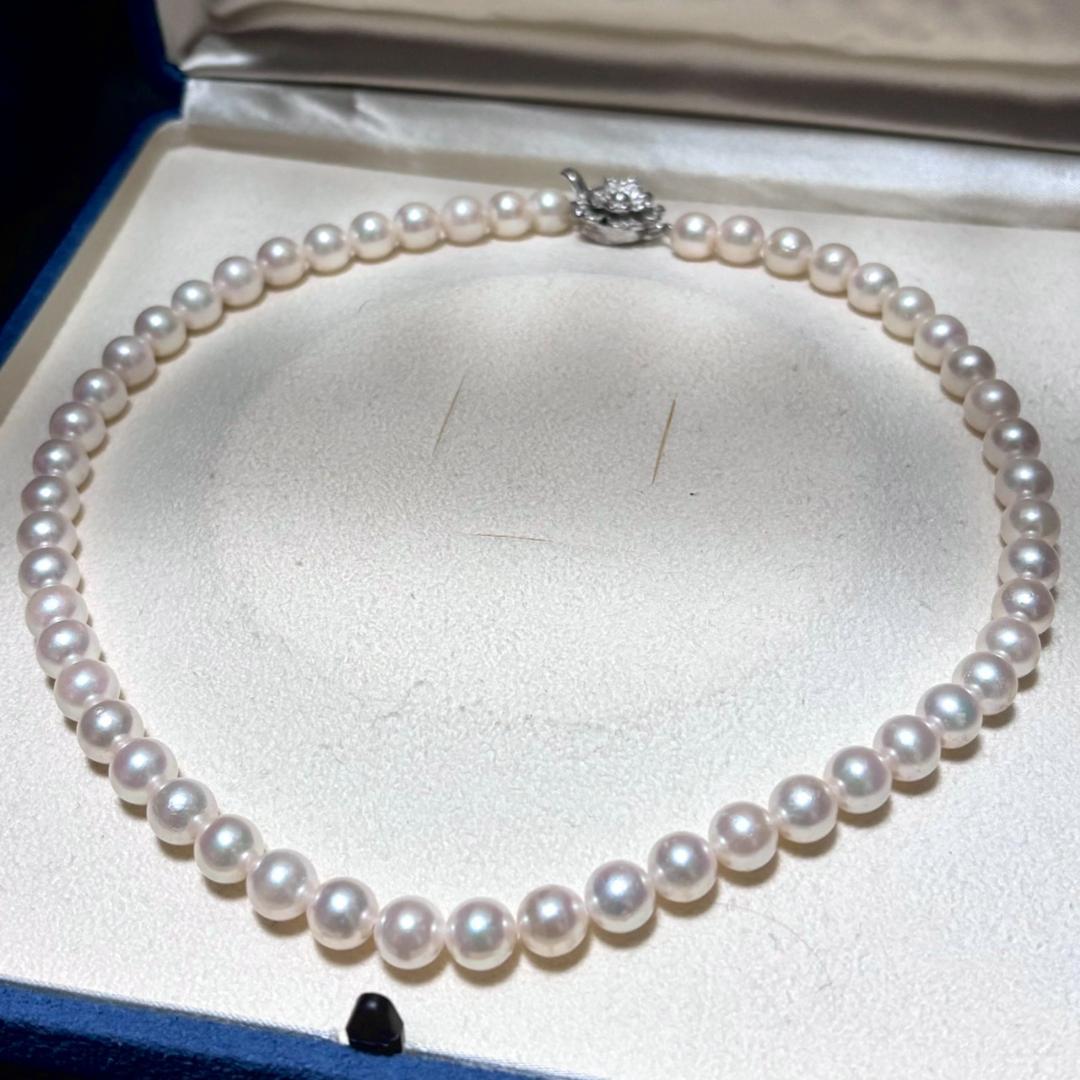 【テリ強】アコヤ真珠 パール ネックレス 38g 42.5cm 本真珠 あこや
