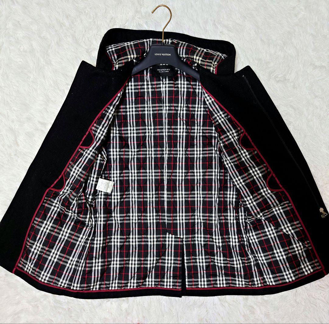 BURBERRY BLACK LABEL ダッフルコート ホースロゴ Lサイズ
