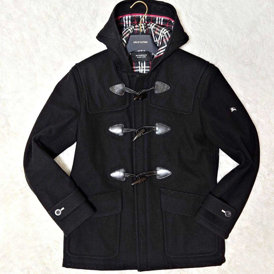 BURBERRY BLACK LABEL ダッフルコート ホースロゴ Lサイズ
