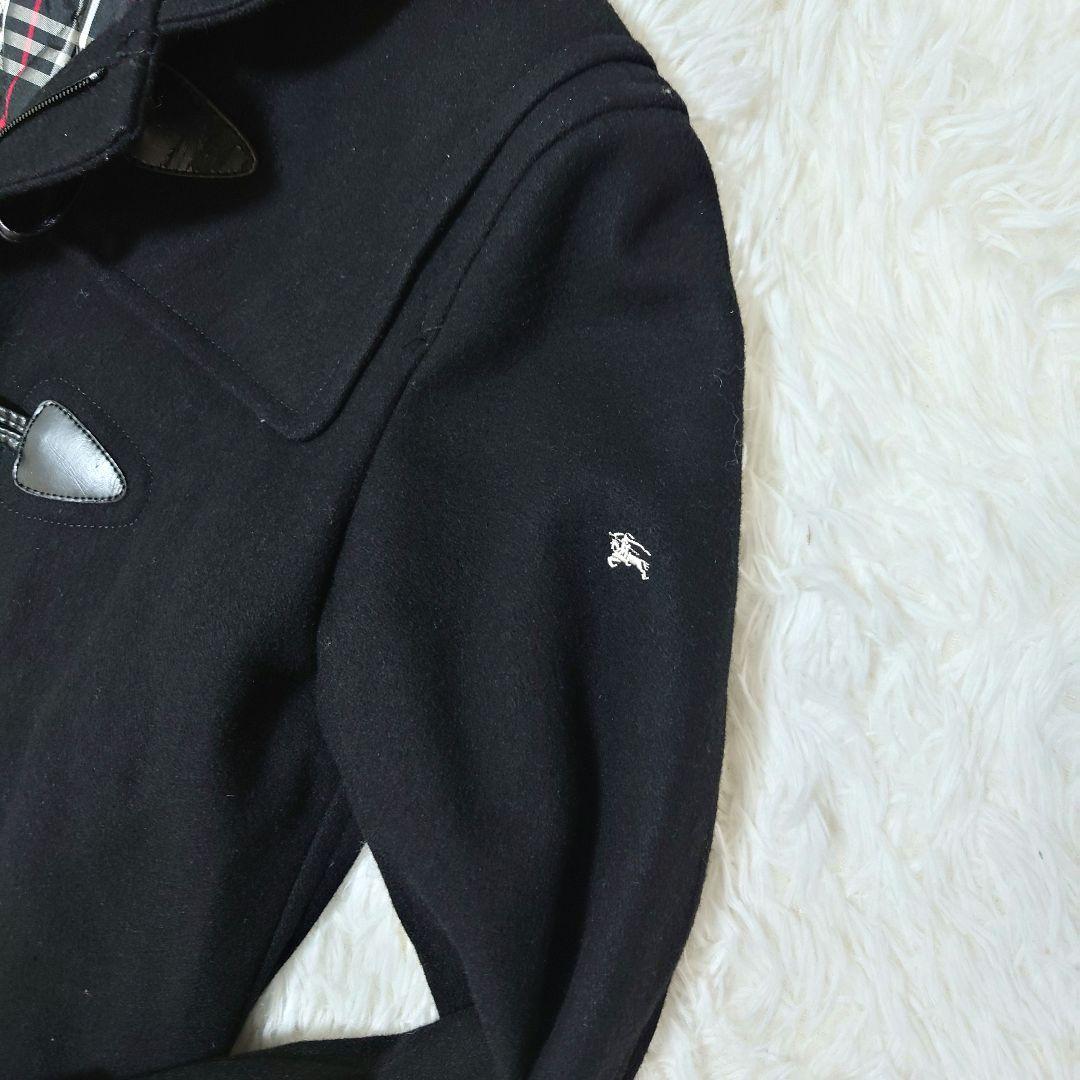 BURBERRY BLACK LABEL ダッフルコート ホースロゴ Lサイズ