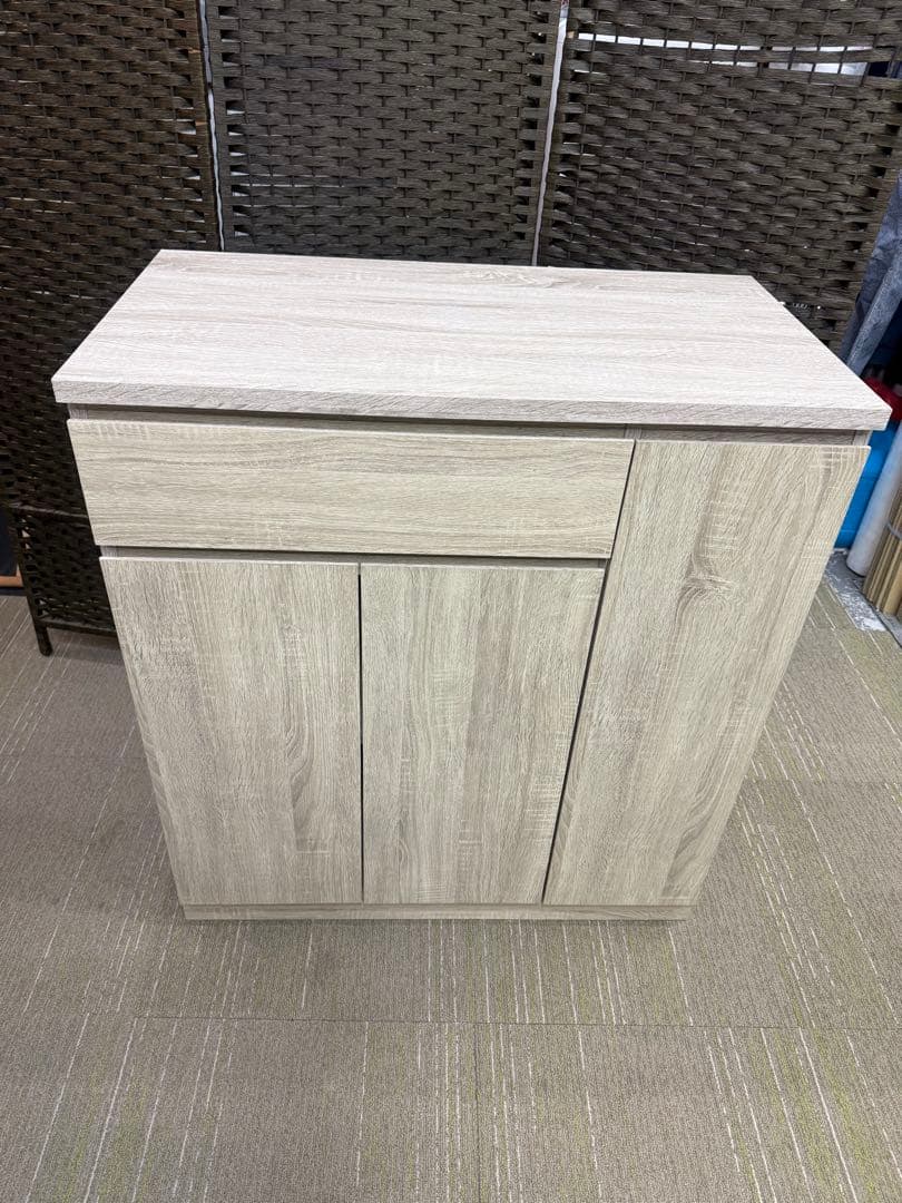 【洗浄消毒作業済】LOWYA ロウヤ　キッチンカウンター　レンジ台　食器棚