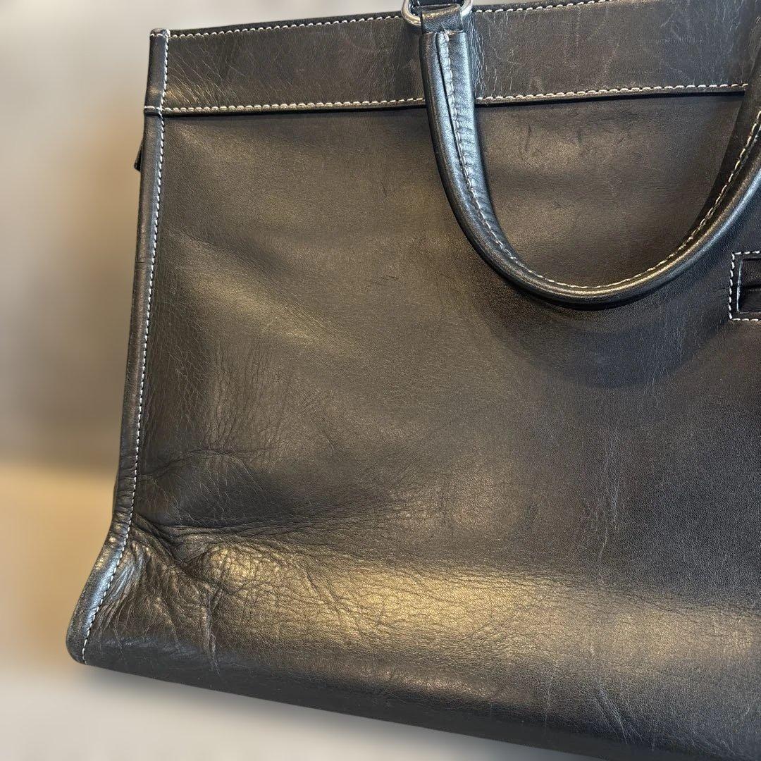 土屋鞄製造所　プロータ　ビジネスブリーフケース　防水レザー　美品