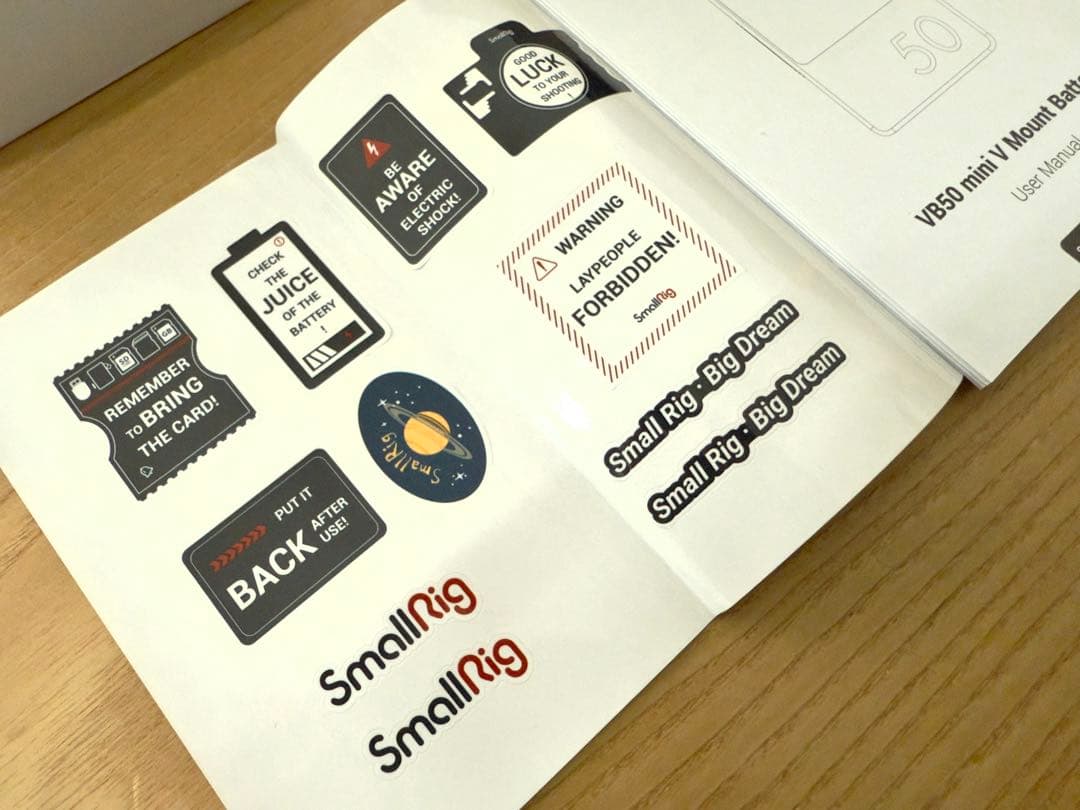 SmallRig VB50 ミニ V マウント バッテリー