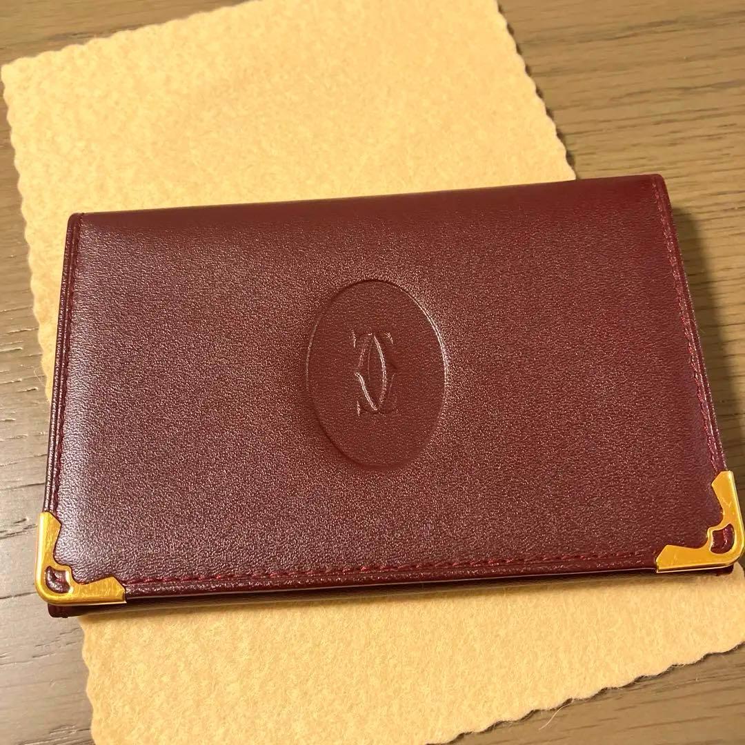 新品未使用⭐︎Cartier 名刺入れ ワインレッド