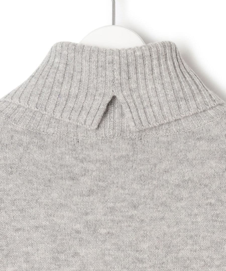 23区【洗える】ウールカシミヤ ニットワンピース 32 黒