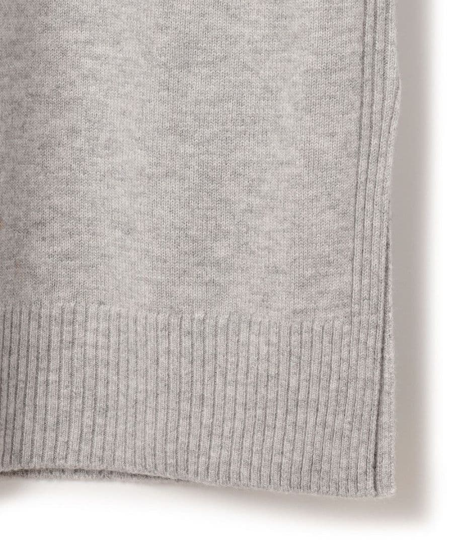 23区【洗える】ウールカシミヤ ニットワンピース 32 黒