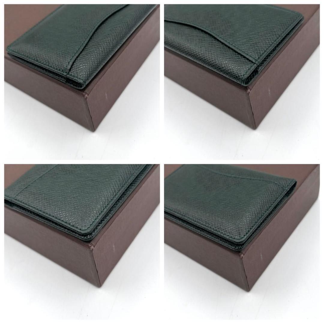 ルイヴィトン　タイガ　ドゥポッシュ　カードケース　深緑　エピセア　グリーン　名刺