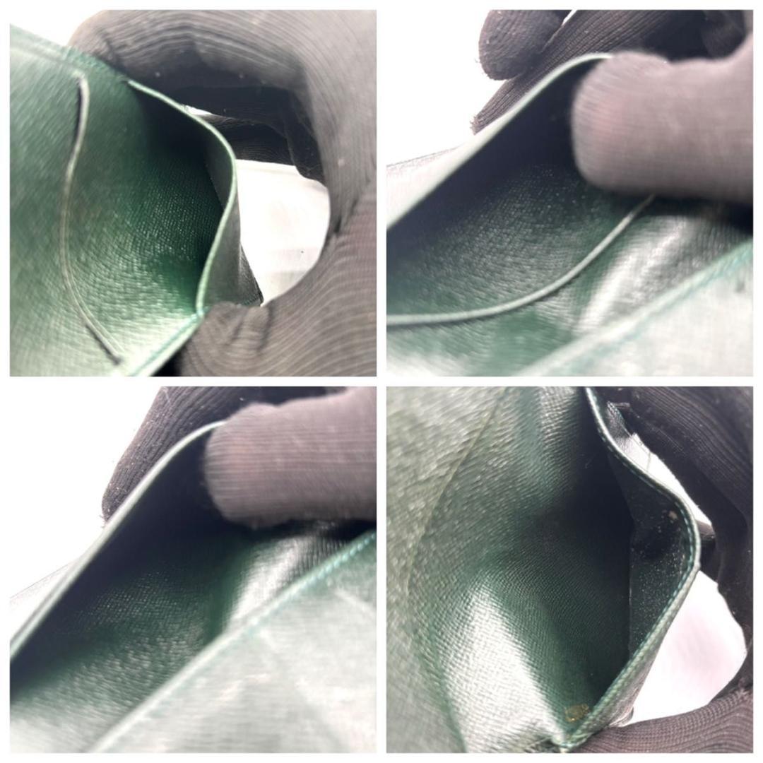 ルイヴィトン　タイガ　ドゥポッシュ　カードケース　深緑　エピセア　グリーン　名刺