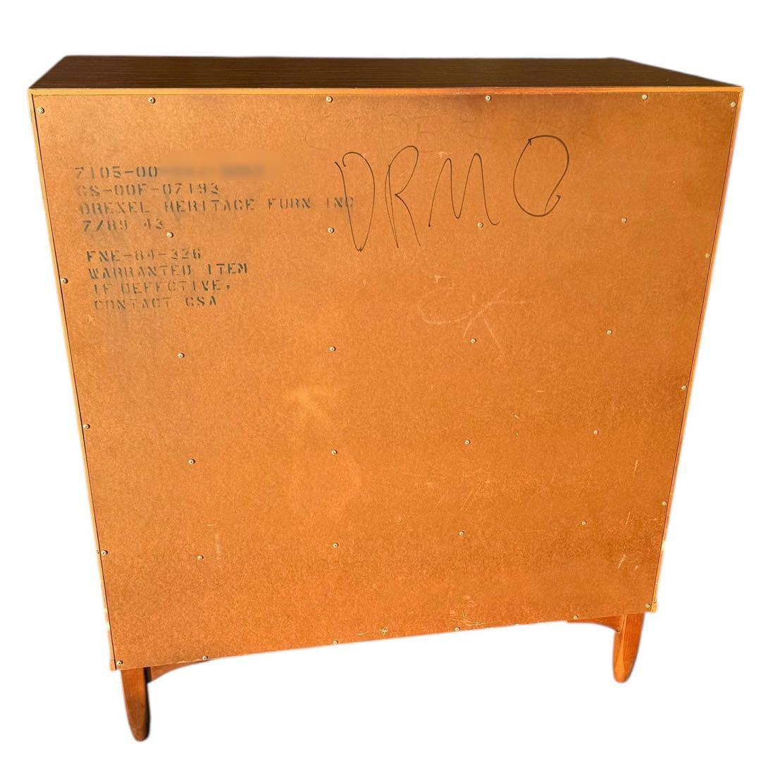 KZ017 ドレクセルヘリテイジ　脚付き 5段チェスト アメリカ製