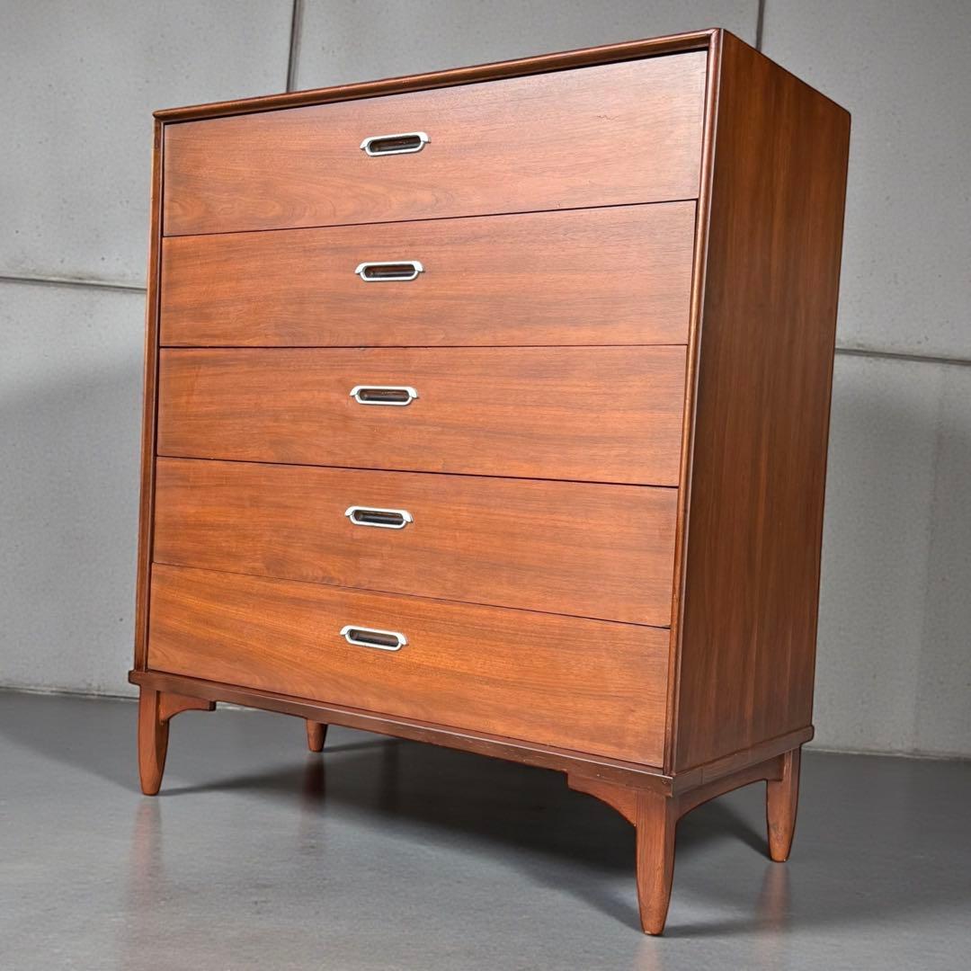 KZ017 ドレクセルヘリテイジ　脚付き 5段チェスト アメリカ製