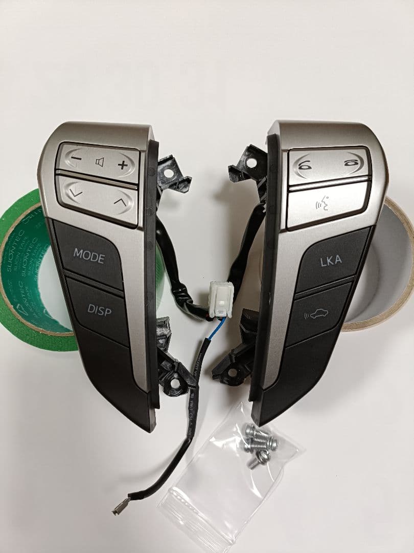 【LED打ち替え品】20アルファードヴェルファイアステアリングスイッチ白LED