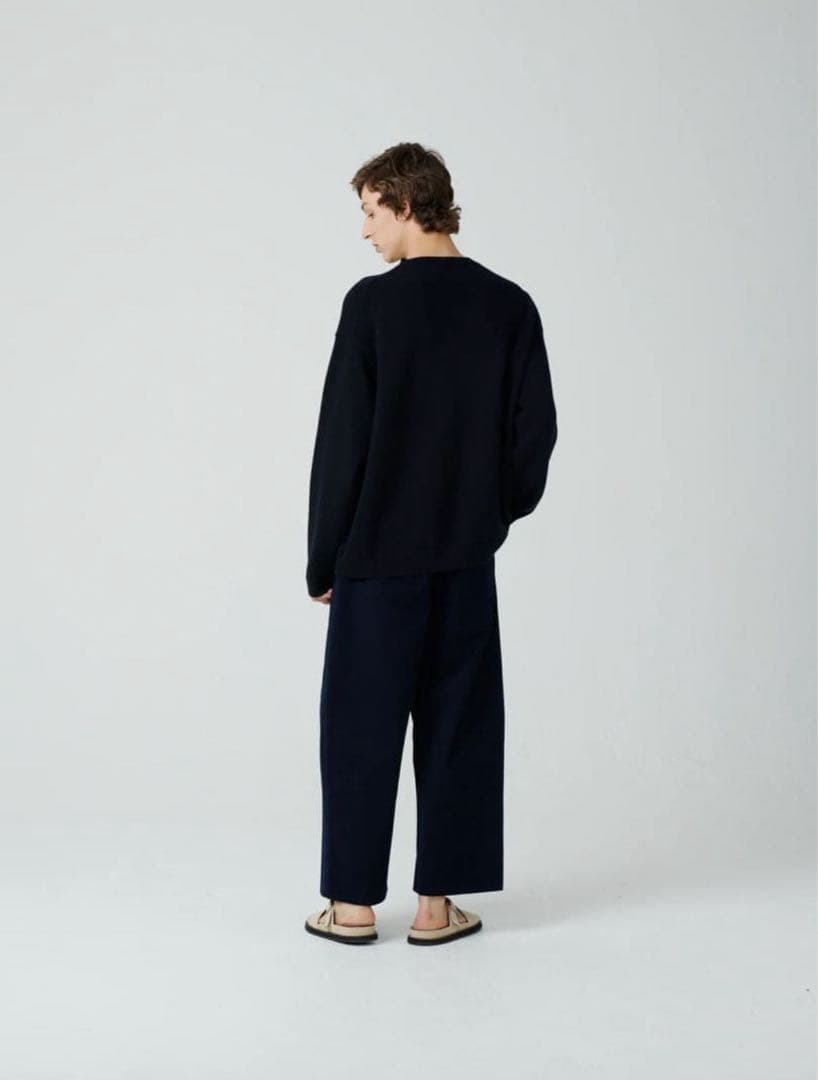 パンツ studio nicholson sorte volume pants navy