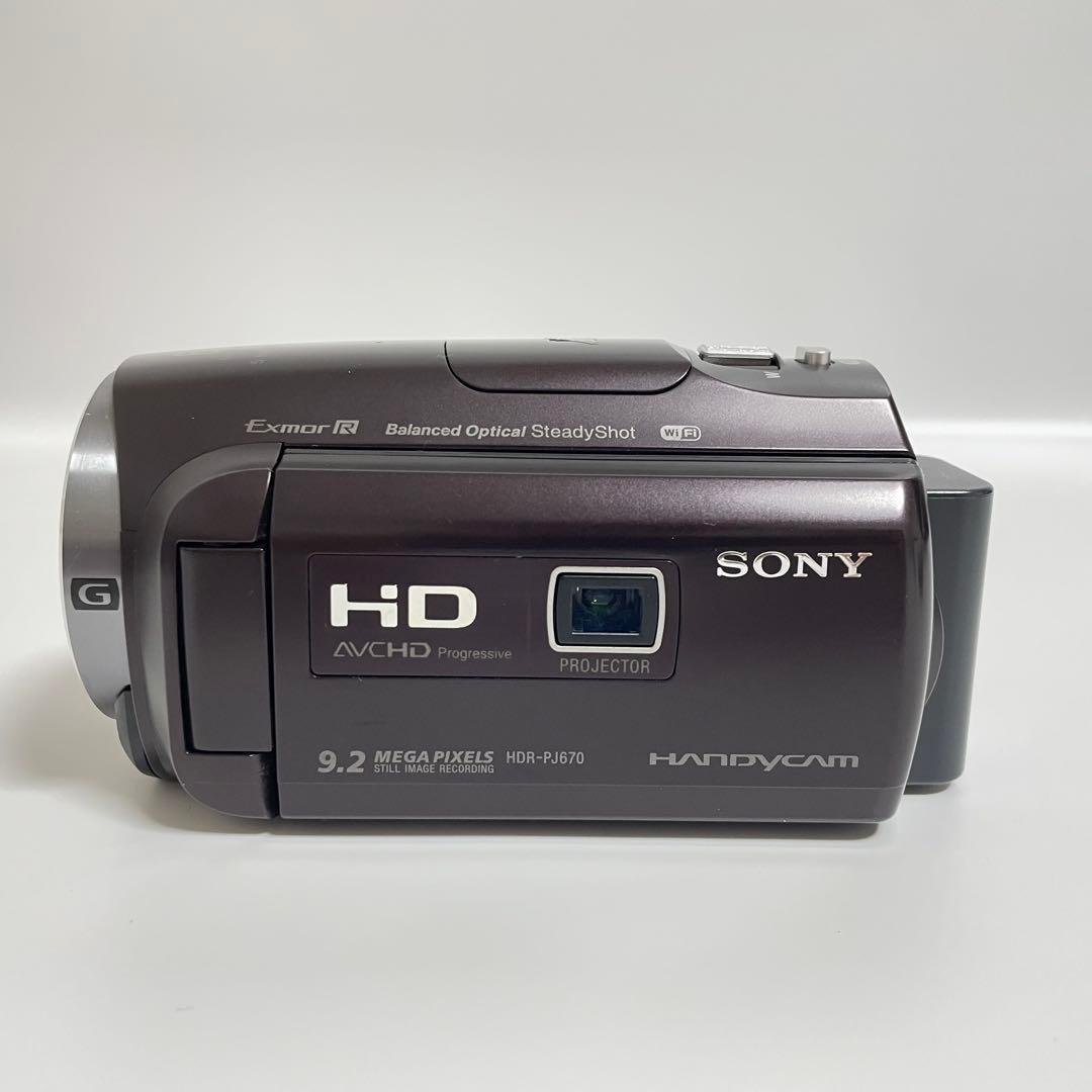 SONY HDR-PJ670 ハンディカム　ビデオカメラ　プロジェクター機能