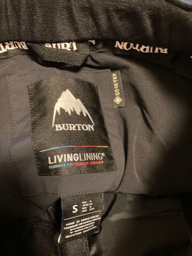 の*ち様 BURTON LIVINGLINING スノーボードパンツ S ブラッ