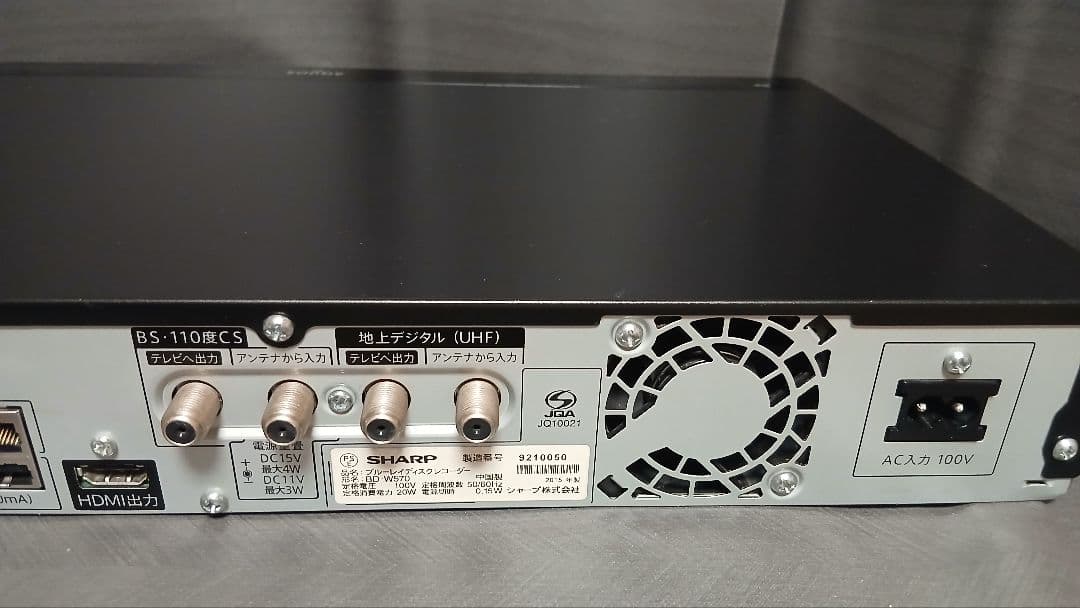 500GB シャープ AQUOS BDレコーダー☆BD-W570☆リモコン付 4