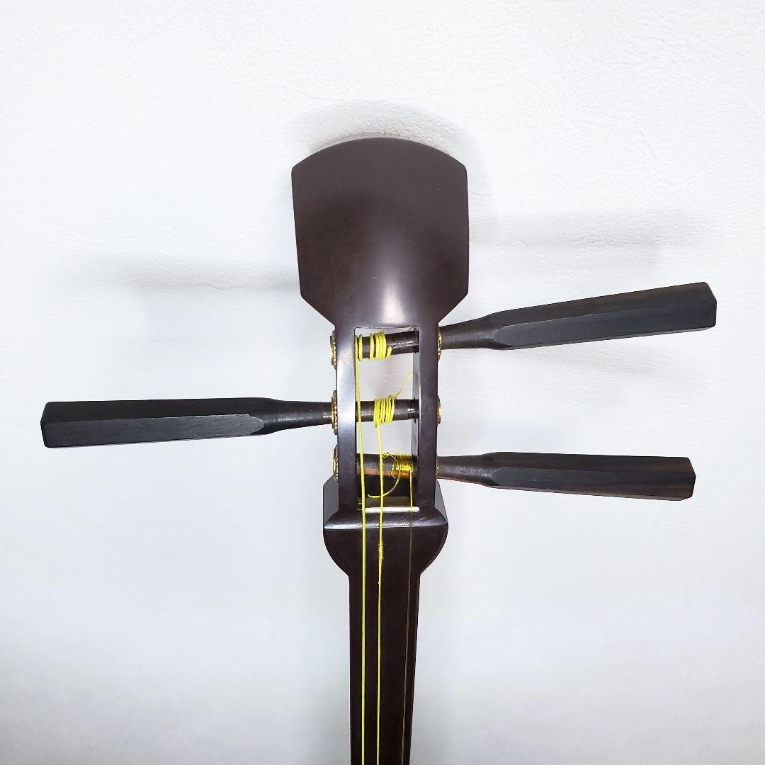 中棹三味線 プラスチック製 １本溝 地唄　和楽器　ソフトケース付