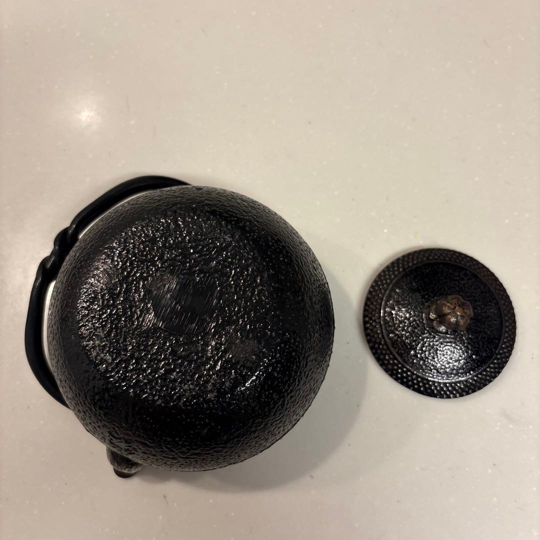 工房和秋 金野 和秋作 砂鉄鉄急須 南部鉄瓶　南部鉄器