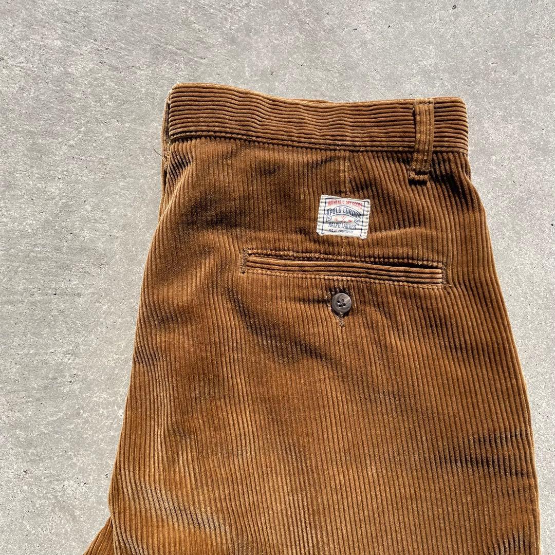 【初期タグ】 Ralph Lauren 四角タグ コーデュロイ パンツ USA製