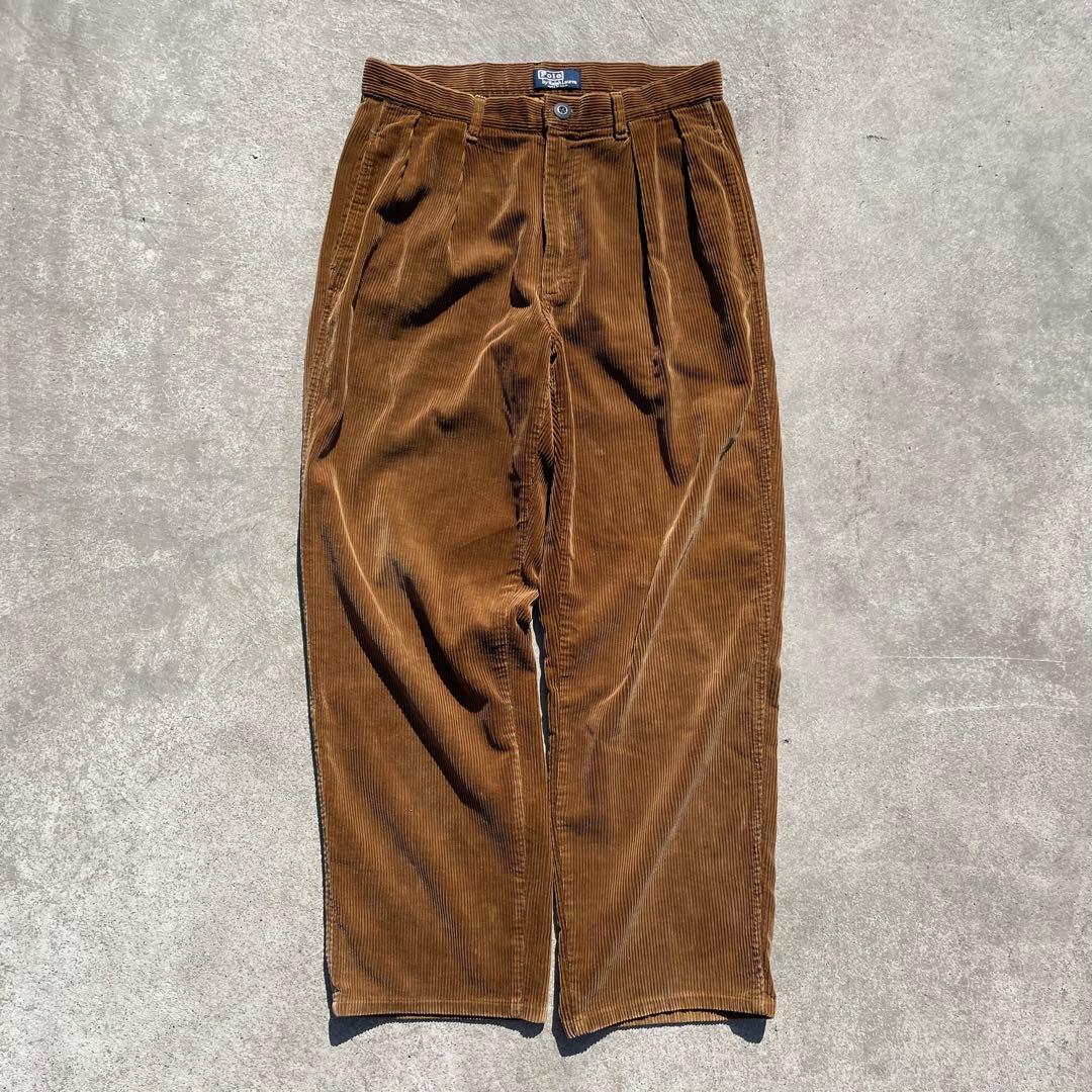 【初期タグ】 Ralph Lauren 四角タグ コーデュロイ パンツ USA製