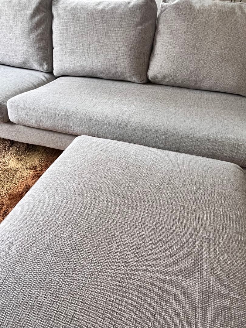 【美品】大塚家具　組み替え可能　カウチソファ　ＣＡＳ-Ｄ　ヘッドレスト付