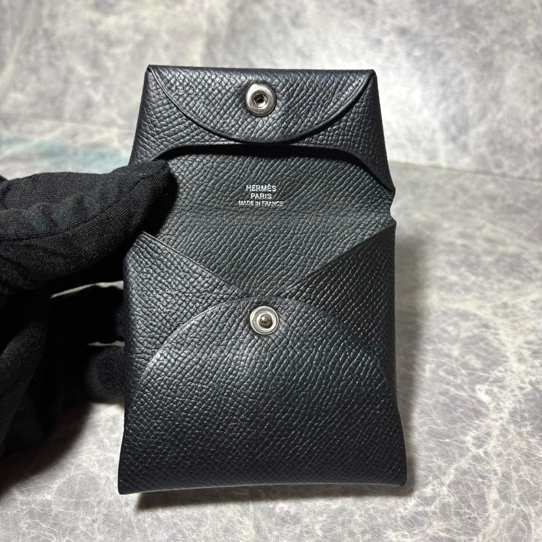 ⭐︎HERMES⭐︎ エルメス　バスティア　ケース　ブラック　ノアール　黒